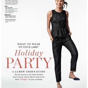 Jcrew black lace pants
